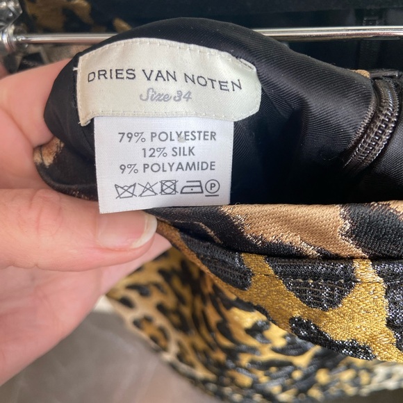 Dries Van Noten Leopard Print Top and Pencil Skirt Set - Picture 8 of 8